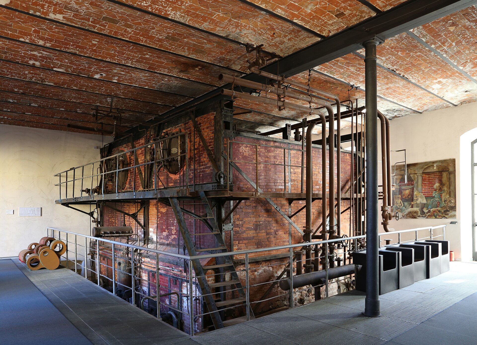 Prato textile heritage architecture at the Museo del Tessuto in Tuscany